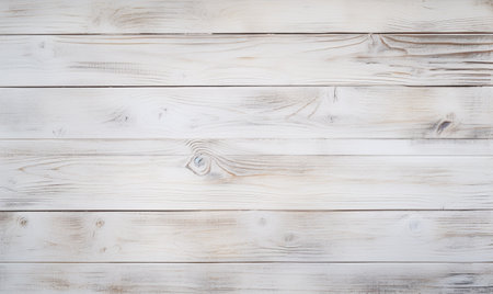White wood background. Shabby texture. Ai generatedの素材