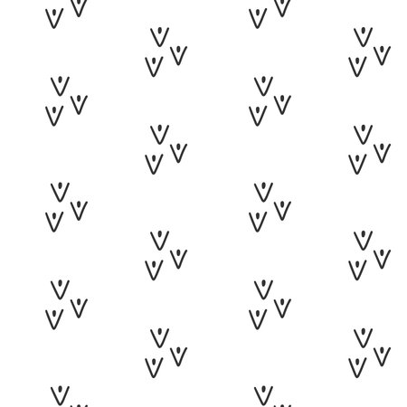 Seamless pattern with simple geometric shapes. Scandinavian abstract background.