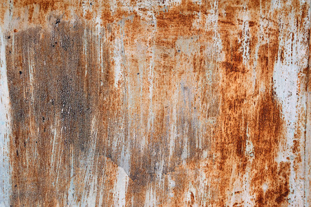 Texture of old rusty metal wall
