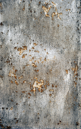 Texture of old rustic wall covered with gray stucco