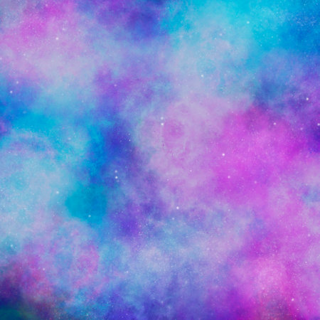 Blue galaxy background, space and stars as wallpaper, poster or cover. Multicolored universe pattern...