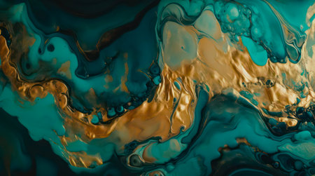 Modern fluid art. Alcohol ink painting background.の素材