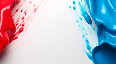 Abstract background in red, blue and white colors with copy space for USA Independence Day.の素材