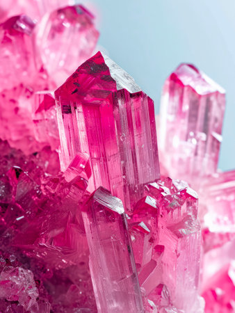 Uncut purple quartz crystal.の素材