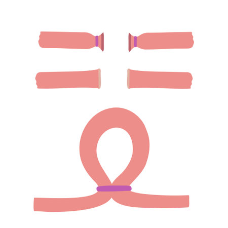 Female sterilization, Tubal ligation. Vector Illustration for printing, backgrounds, covers and packaging. Image can be used for posters, stickers and textile. Isolated on white background.のイラスト素材