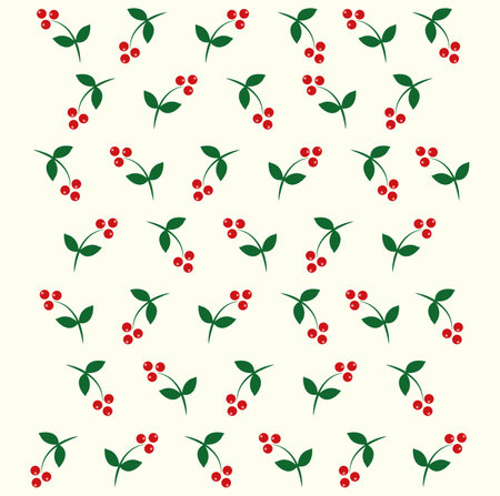 Seamless background from juicy berries. Design for healthy food, textiles, paper, packaging, pastel linen. vector graphics.のイラスト素材
