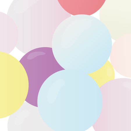 soap bubbles on a multi-colored backgroundのイラスト素材