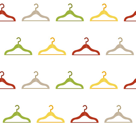 elegant clothes hanger. wardrobe, fashion and beautyのイラスト素材