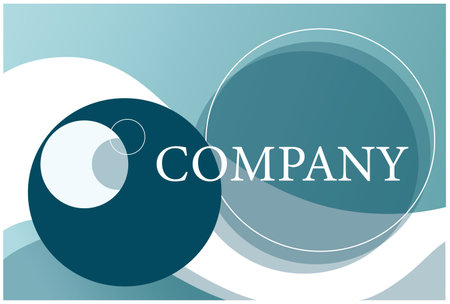 Round vector sign. Logo for Business, Technology and Corporation.のイラスト素材