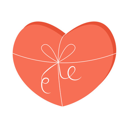 Happy Valentine's Day Envelope with Paper Hearts Flying Away. vector illustration. Love Inside Concept.のイラスト素材