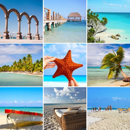 Collage of Mexico images. の写真素材