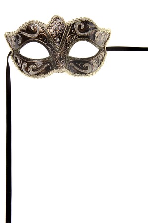 carnival mask over white backgroundの写真素材
