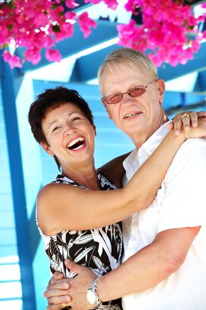 beautiful mature couple in loveの写真素材