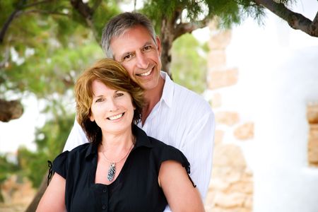 Mature couple in loveの写真素材