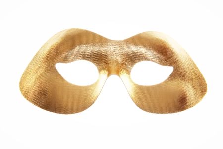 Golden masquerade maskの写真素材