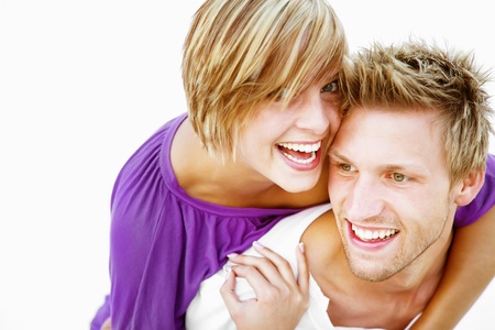 Young couple in loveの写真素材