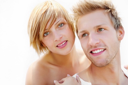 Young couple in loveの写真素材