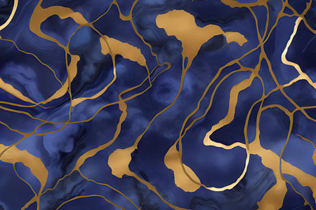 Luxurious Orion Olive ink marble-like abstract texture with Gold agate Tileの素材