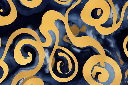 Luxurious Orion Olive ink marble-like abstract texture with Gold agate Tileの素材