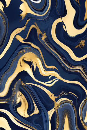 Luxurious Orion Olive ink marble-like abstract texture with Gold agate Tileの素材