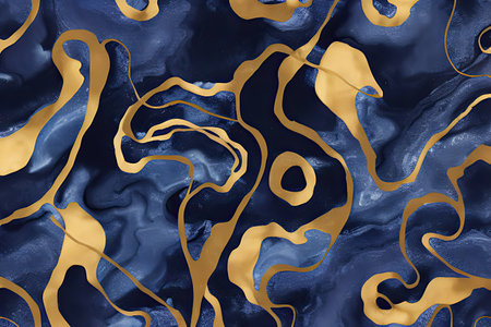 Luxurious Orion Olive ink marble-like abstract texture with Gold agate Tileの素材