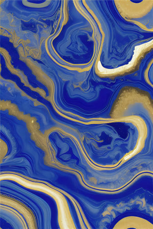 Luxurious Orion Olive ink marble-like abstract texture with Gold agate Tileの素材