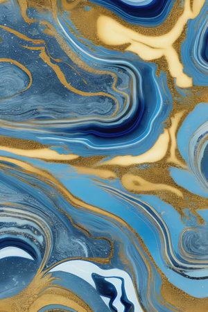 Luxurious Orion Olive ink marble-like abstract texture with Gold agate Tileの素材