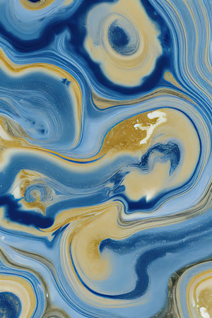 Luxurious Orion Olive ink marble-like abstract texture with Gold agate Tileの素材