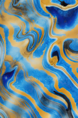 Luxurious Orion Olive ink marble-like abstract texture with Gold agate Tileの素材