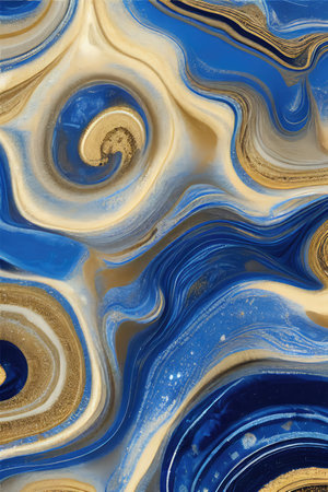 Luxurious Orion Olive ink marble-like abstract texture with Gold agate Tileの素材