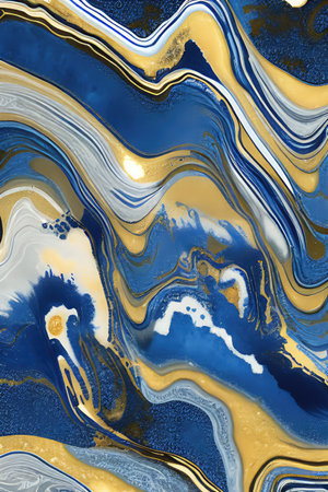 Luxurious Orion Olive ink marble-like abstract texture with Gold agate Tileの素材