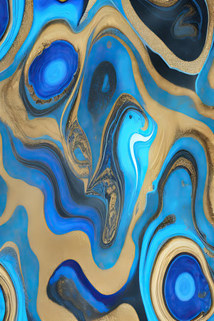 Luxurious Orion Olive ink marble-like abstract texture with Gold agate Tileの素材