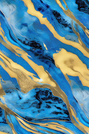 Luxurious Orion Olive ink marble-like abstract texture with Gold agate Tileの素材