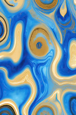 Luxurious Orion Olive ink marble-like abstract texture with Gold agate Tileの素材
