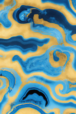 Luxurious Orion Olive ink marble-like abstract texture with Gold agate Tileの素材