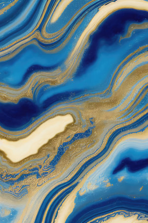 Luxurious Orion Olive ink marble-like abstract texture with Gold agate Tileの素材