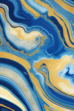 Luxurious Orion Olive ink marble-like abstract texture with Gold agate Tileの素材