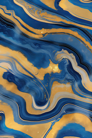 Luxurious Orion Olive ink marble-like abstract texture with Gold agate Tileの素材
