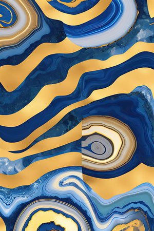 Luxurious Orion Olive ink marble-like abstract texture with Gold agate Tileの素材
