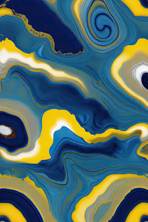 Luxurious Orion Olive ink marble-like abstract texture with Gold agate Tileの素材