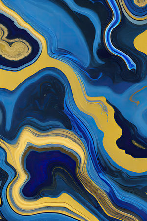 Luxurious Orion Olive ink marble-like abstract texture with Gold agate Tileの素材