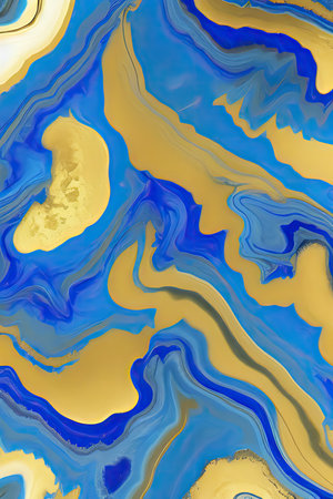 Luxurious Orion Olive ink marble-like abstract texture with Gold agate Tileの素材