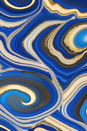 Luxurious Orion Olive ink marble-like abstract texture with Gold agate Tileの素材