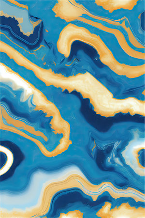 Luxurious Orion Olive ink marble-like abstract texture with Gold agate Tileの素材