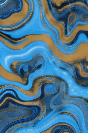 Luxurious Orion Olive ink marble-like abstract texture with Gold agate Tileの素材