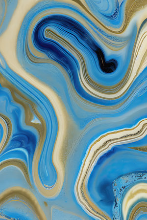 Luxurious Orion Olive ink marble-like abstract texture with Gold agate Tileの素材
