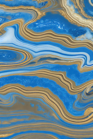 Luxurious Orion Olive ink marble-like abstract texture with Gold agate Tileの素材