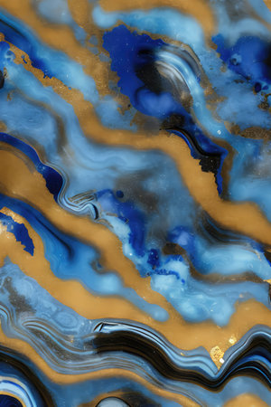 Luxurious Orion Olive ink marble-like abstract texture with Gold agate Tileの素材
