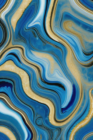 Luxurious Orion Olive ink marble-like abstract texture with Gold agate Tileの素材