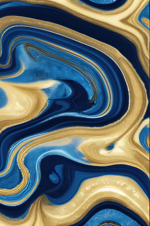 Luxurious Orion Olive ink marble-like abstract texture with Gold agate Tileの素材